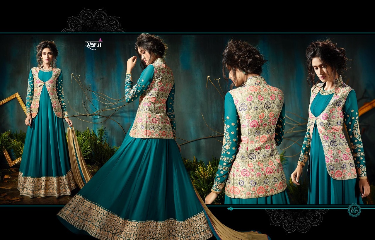 Heavy Georgette Kali Salwar Suits With Heavy Work