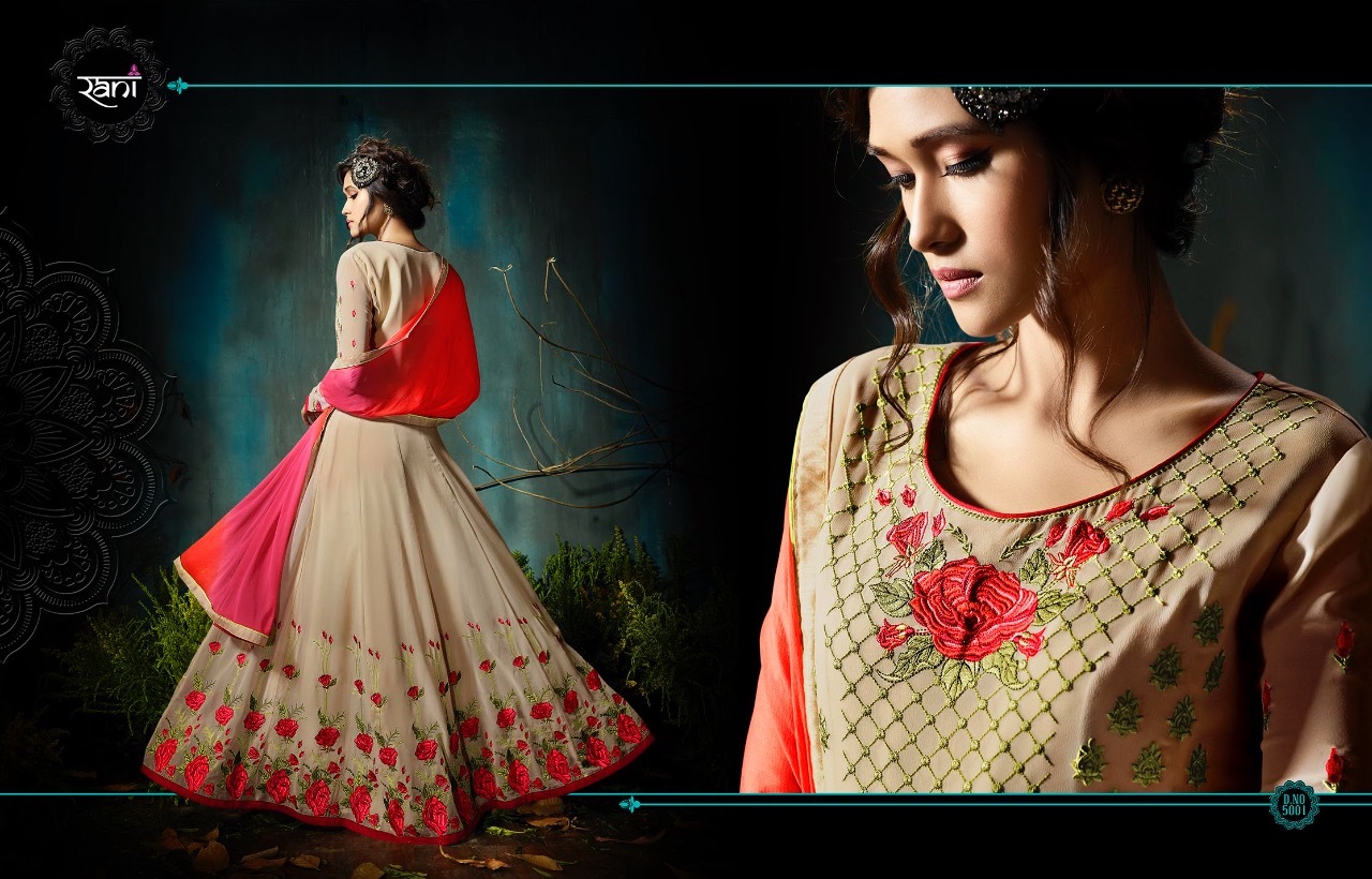 Heavy Georgette Kali Salwar Suits With Heavy Work