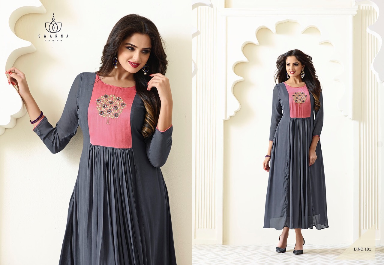 Skin Color Ladies Fancy Kurti