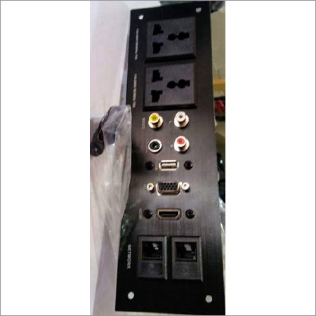 Black Wall Plate With 2 Power 2Lan Hdmi Vga 3 Rated Voltage: 240 Volt (V)