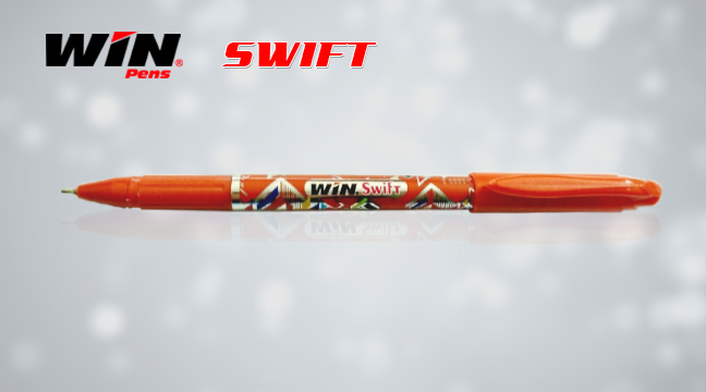 Win Swift Ball Pen - Plastic Body, 0.6-1 Mm Tip | Smooth & Fast Writing, Comfortable Grip, High-quality Ink In Blue, Black, Red, Green