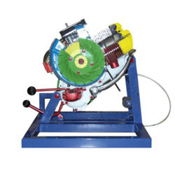 Cut Section Model Of Actual Single Cylinder Two Stroke Petol Engine For Plotting Port Timing Diagram - Equipment Materials: Mild Steel
