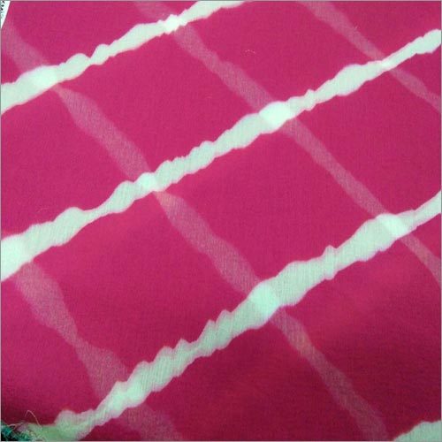 Chiffon Fabrics - 100 Gsm, 45 Inches Wide, Turquoise Striped Design | Soft, Smooth Touch, Colorfast Finish