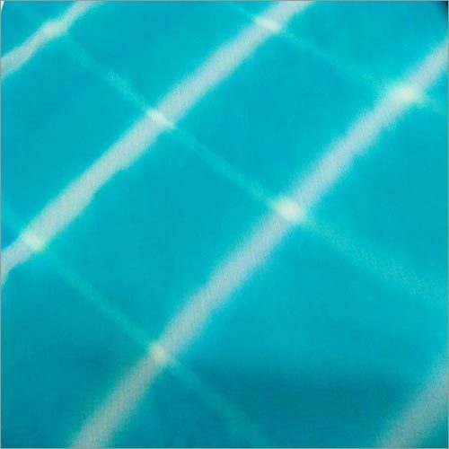 Chiffon Fabrics - 100 Gsm, 45 Inches Wide, Turquoise Striped Design | Soft, Smooth Touch, Colorfast Finish