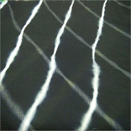 Chiffon Fabrics - 100 Gsm, 45 Inches Wide, Turquoise Striped Design | Soft, Smooth Touch, Colorfast Finish