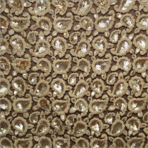 Net Embroidery Fabrics - Net Material, 45 Inches, Pink Color, 100 Gsm Weight | Skin Friendly, Elegant Floral Design, Dry Clean Only