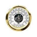 Aneroid Barometer - Plastic Frame 155 mm, 100 mm Dial, Anodised Bezel, Rear Mounting, Accurate Reading