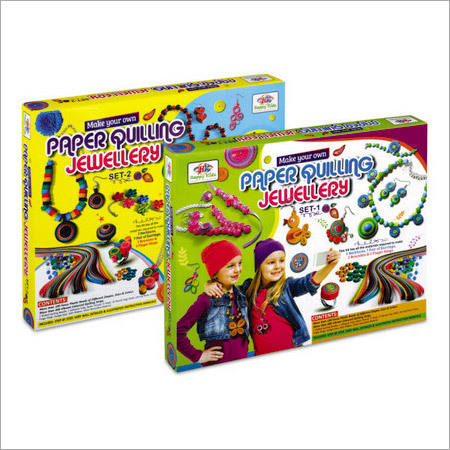 पेपर क्विलिंग ज्वेलरी सेट