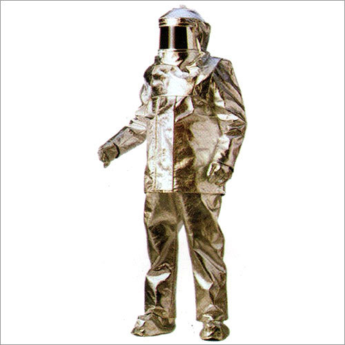 Full Body Aluminized Suit Two Pieces Stitched With Kevlar Thread