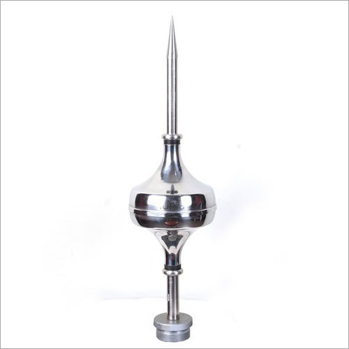IONIA ESE Lightning Arrester - Stainless Steel, 1.5m Height x 10cm Diameter, 30m Protection Radius | Rugged, Corrosion-Proof, Easy to Install, CE Certified