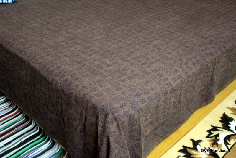 Washable Hand Block Print Bed Sheet