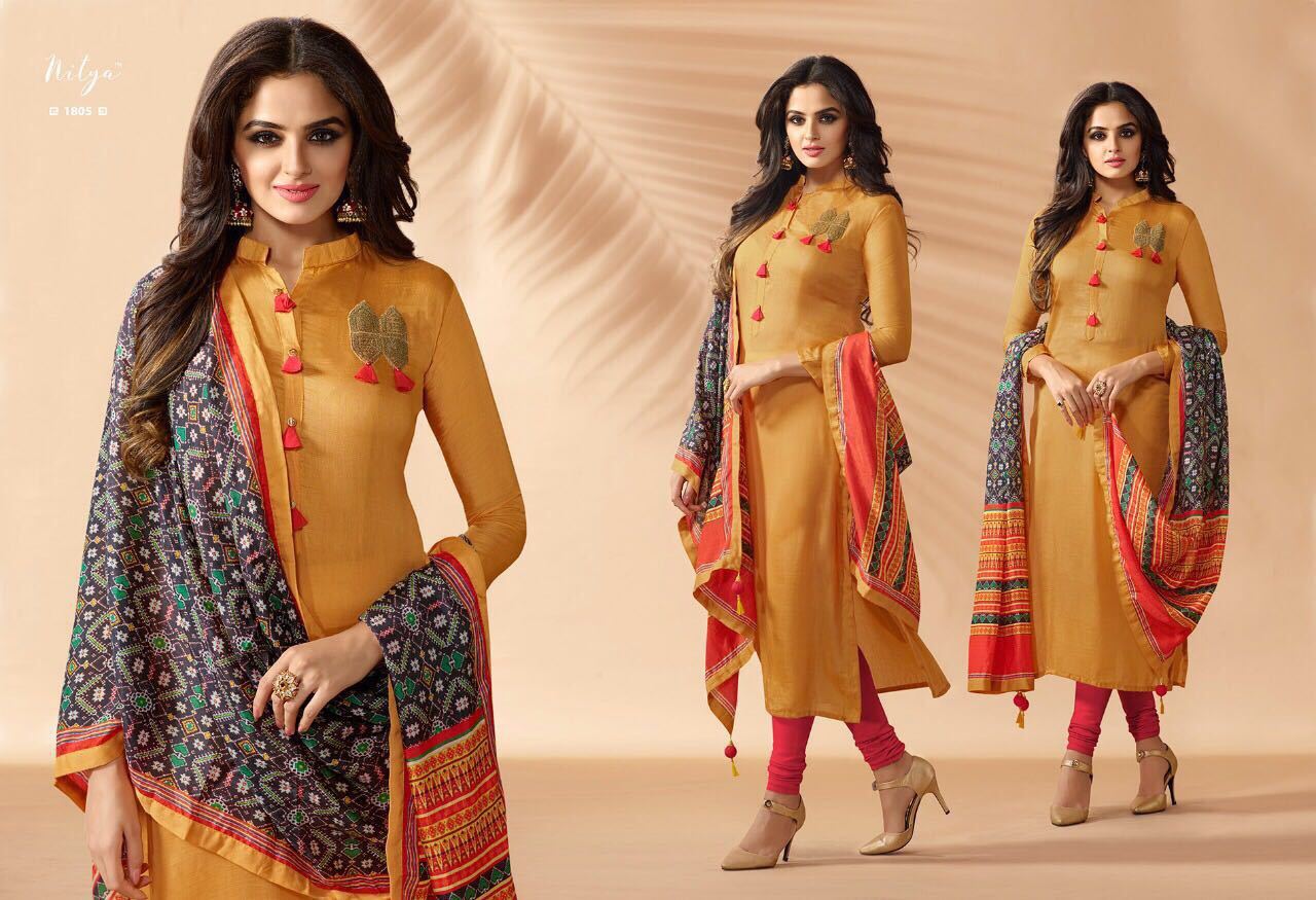 Green And Blue Ladies Fancy Kurti