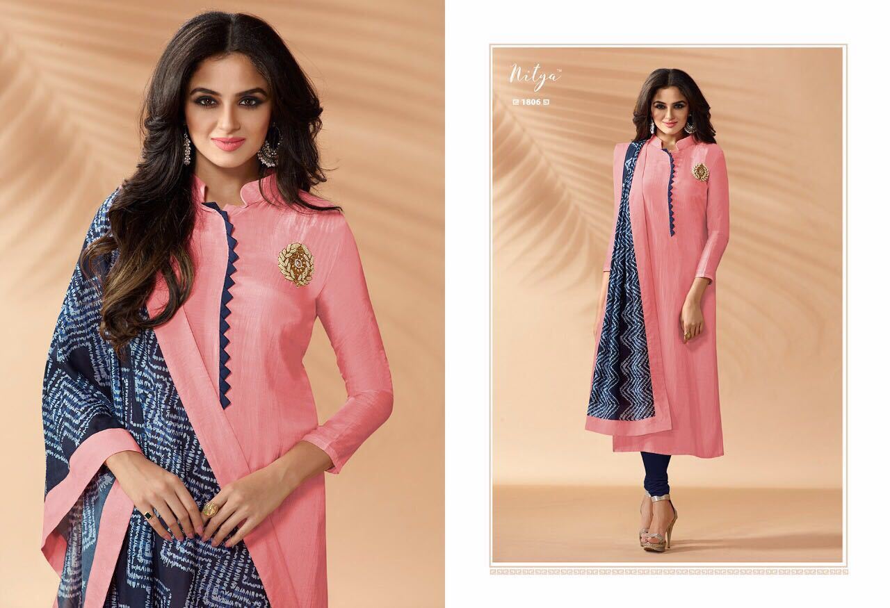 Green And Blue Ladies Fancy Kurti