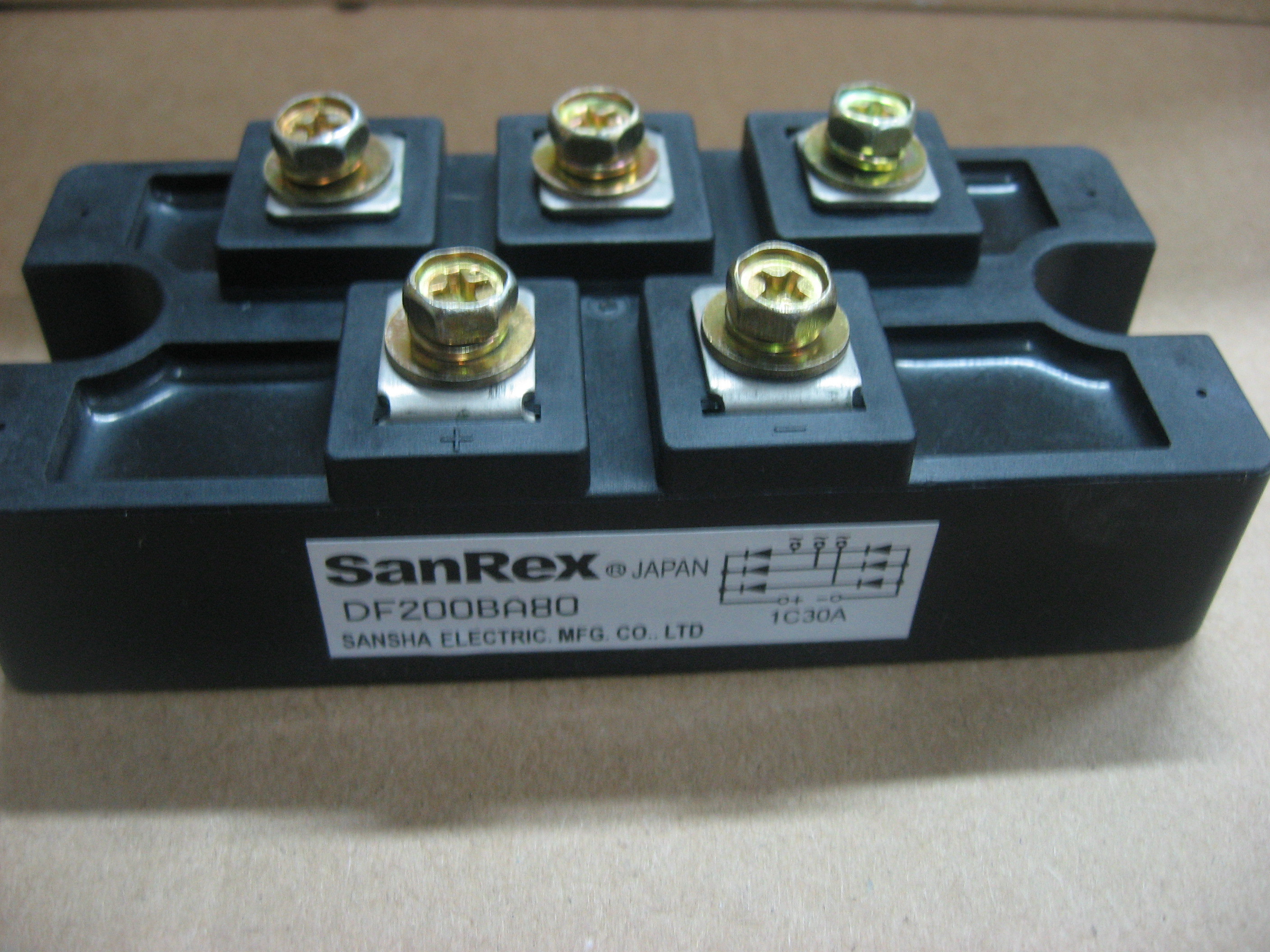 Three Phase Bridge Rectifier - 254x127x254 Mm, Black | 1200v Input, 150a Output, Original New