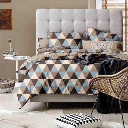 Designer Frill Bedsheet - Cotton Blend, Full Size | Shrinkage Proof, Colorfast, Washable, Elegant Printed Patterns