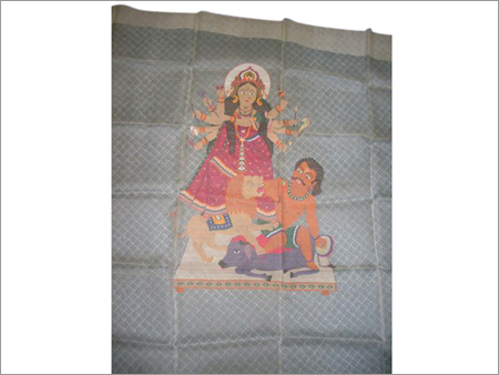 कोरा सिल्क धाकई जामदानी विद आईडल