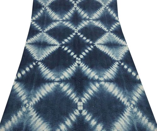 100% कॉटन टाई डाई कांथा रजाई