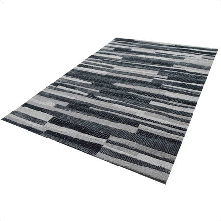 Hand Tufted Carpets - Wool Material, Customizable Dimensions, Blue Color | Tear Proof, Smooth Finish, Ideal For Modern Decor