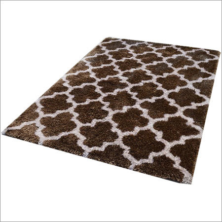 Shaggy Carpet - Luxurious 100% Polyester Pile, Fluffy Geometric Patterns, Anti-slip Comfort
