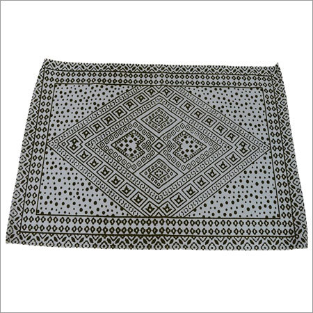 Printed Rugs - Cotton, Jute, Variable Dimensions, Brown Color, Geometric Pattern | Shrinkage Proof, Easy Care, Trendy Design For Home Dã©cor