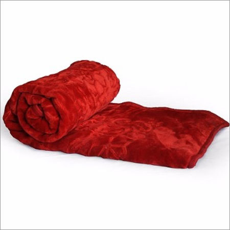Mink Blanket - Polyester Material, 50x60 Inches, Cream Color | Lightweight, Soft Cotton Filling, Floral Pattern, Cozy & Foldable Winter Essential