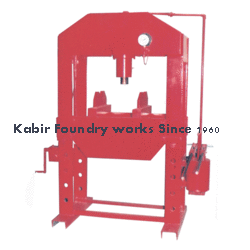 Hydraulic Power Press - Steel, 100-500 Tons Capacity, Red Color, 100-300 mm Stroke Length | Compact Design, Durable Build, Easy Operation, Fast Response
