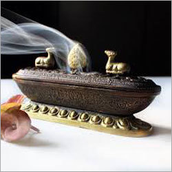 Incense Holder - Brass, 10x5x3 inches, Antique Finish | Lightweight, Elegant Design, Customizable, Durable Material, Easy to Use