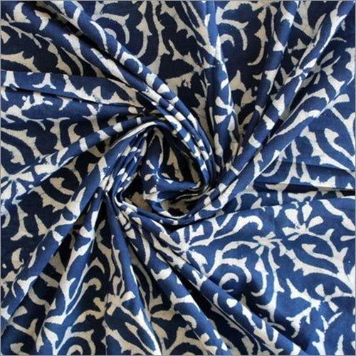 100% सूती हस्तनिर्मित मुद्रित कपड़ा