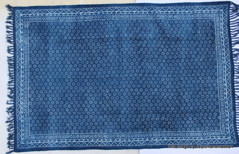 Indigo Blue Print Fabric Length: 6 Foot (Ft)