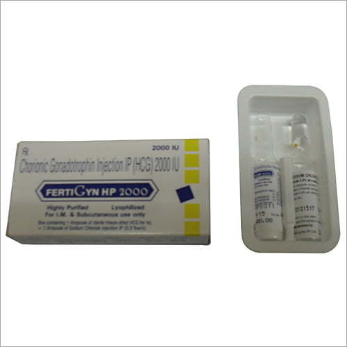 Fertigyn Hp Injection - Chorionic Gonadotrophin Ampoule, Variable Dosage | Infertility Treatment, Hormone Stimulation, Ovulation Induction, Testosterone Boost