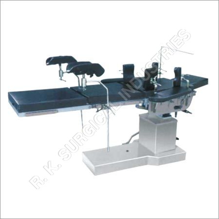 Stainless Steel/Leather Operating Tables C-Arm Compatible (Hydraulic)