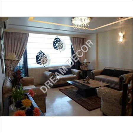 Brown Window Plain Curtain