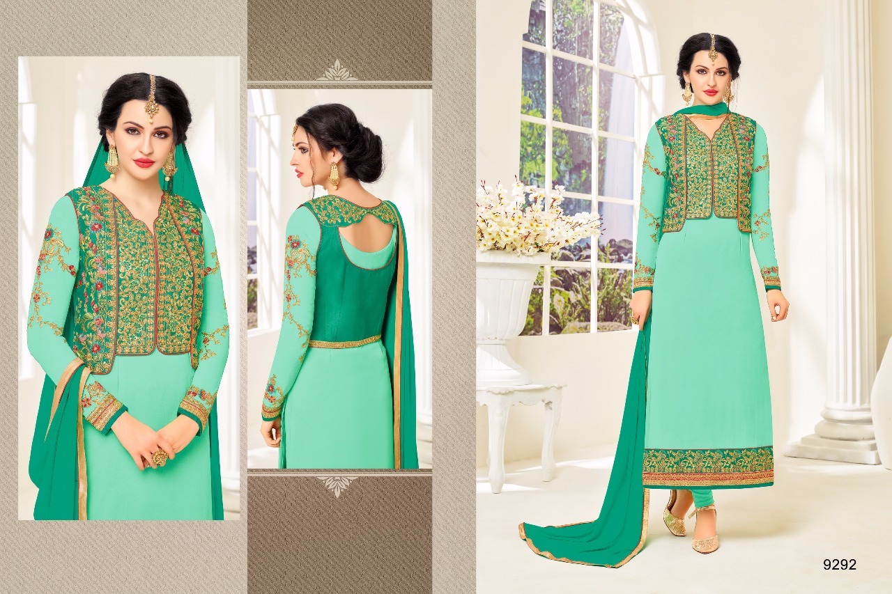 Wedding Salwar Suit - Other Material, Customized Size, Navy Blue | Embroidered Pattern, Full Sleeves, Laces Closure, Printed Technics