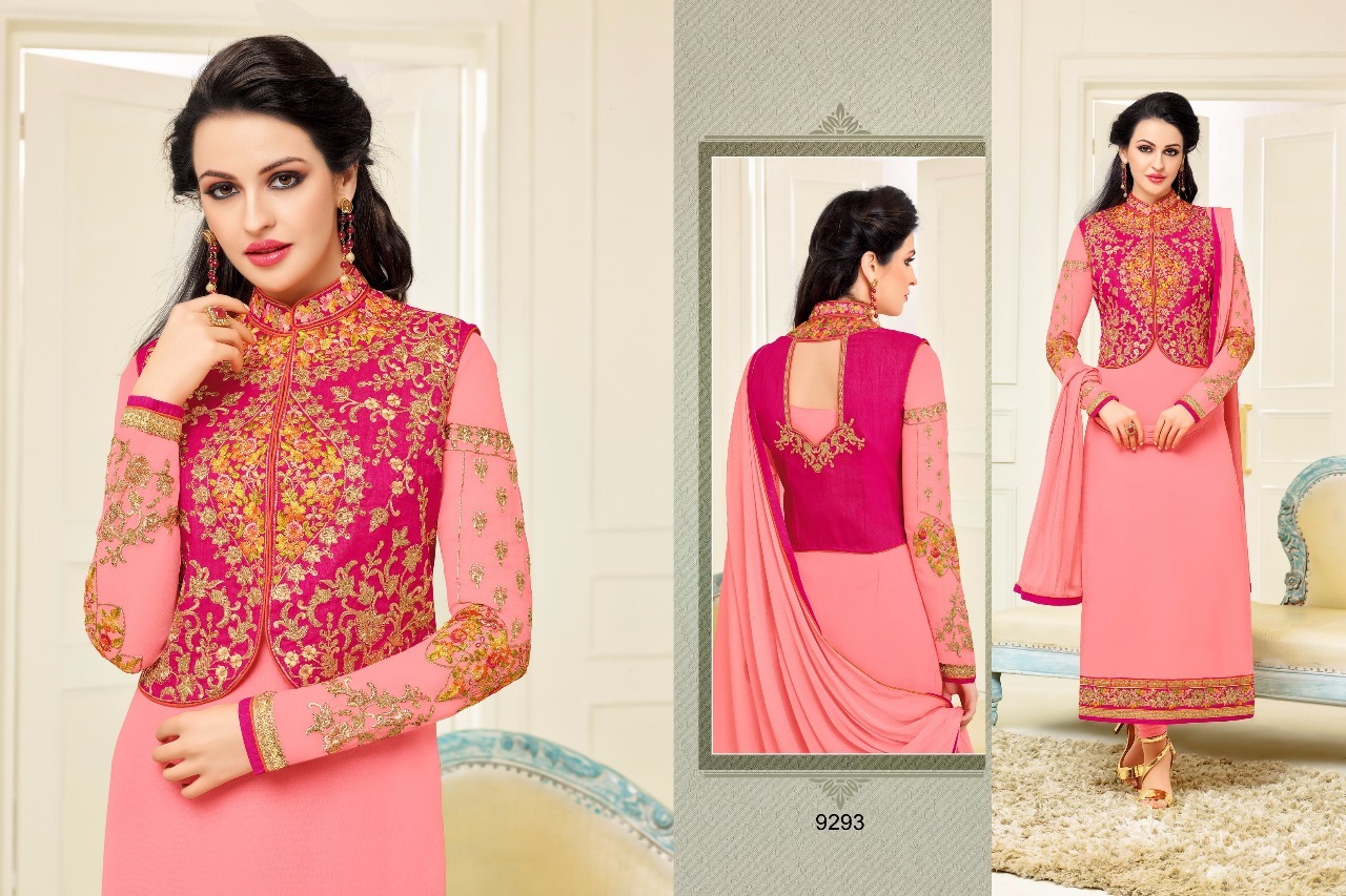 Wedding Salwar Suit - Other Material, Customized Size, Navy Blue | Embroidered Pattern, Full Sleeves, Laces Closure, Printed Technics