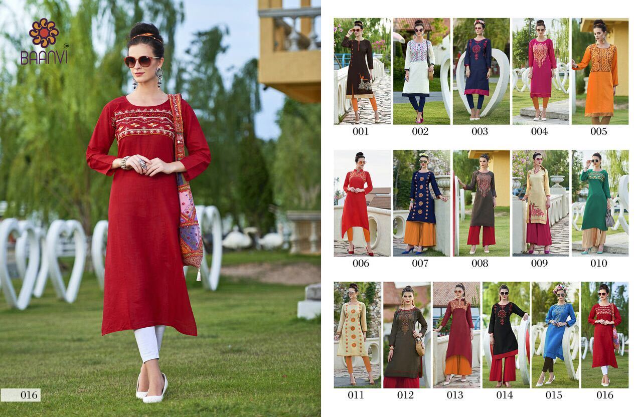 Multi Color Ladies Fancy Kurti