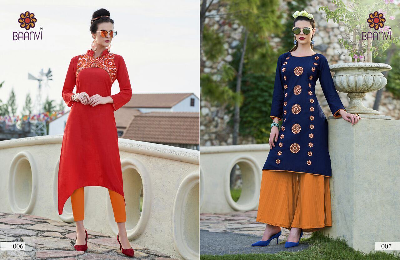 Multi Color Ladies Fancy Kurti