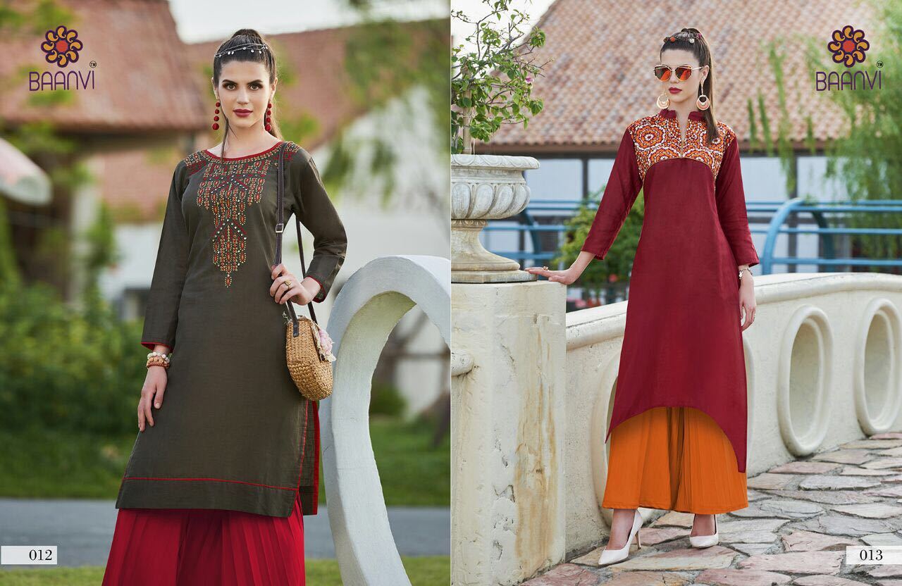 Multi Color Ladies Fancy Kurti