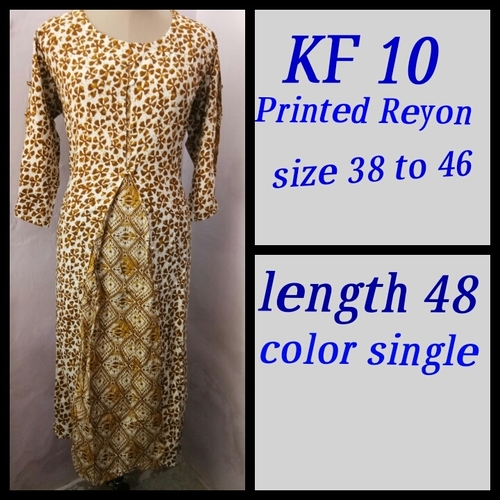 Rayon Printed Kurti