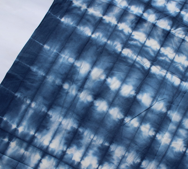 Tie Dye Fabric - 100% Cotton, Voile/mulmul (92x80), 60x60 | Hand Printed, Light Weight, Soft, Artisanal Block Print Using Natural Dyes