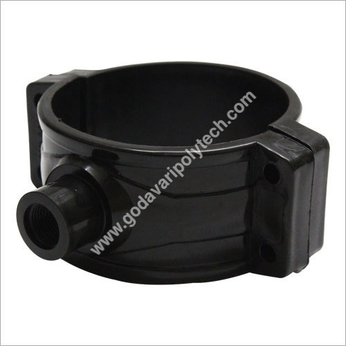PP Service Saddle - Anti-Aging Polypropylene Material, Round Shape, Matte Black Color | Unbreakable, Weather Resistant, Excellent Compressive Strength