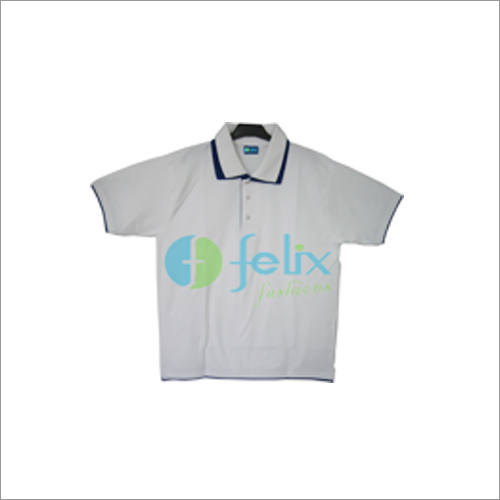 Polo T-Shirt - Cotton, S-XXL Size Range, White Color | Short Sleeve, Collared Style, Machine Wash Care, Ideal for Workwear and Casual Use