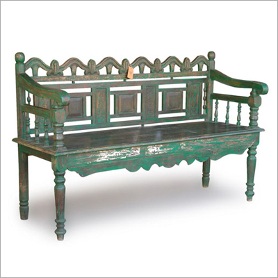 Antique Wooden Teak Bench