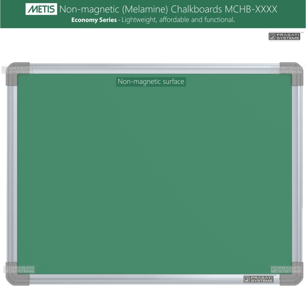 Metis Economy Non-magnetic (Melamine) Chalkboards 100% Scratch-resistant