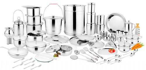 Ladies Silver Kitchen Set 101 Pcs