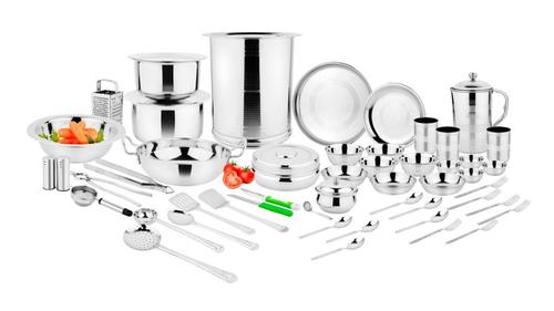 SILVER KITCHEN SET 105 PCS