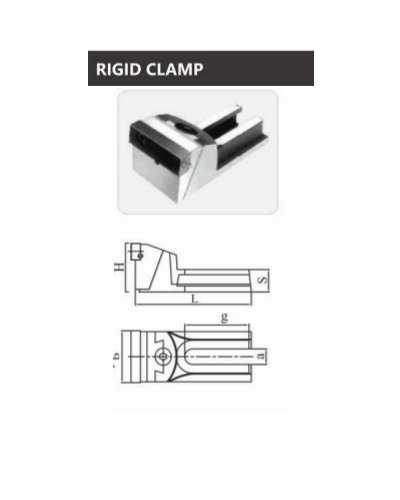 Rigid Clamp - S.G. Iron Machining Tool for Large Objects, 18-36 KN Clamping Force, Precise Dovetail Design, High Clamping Pressure, Suitable for Milling and Shaping