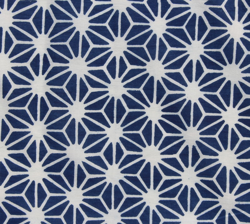 100%cotton Handmade Cotton Dimond Print Indigo Fabrics