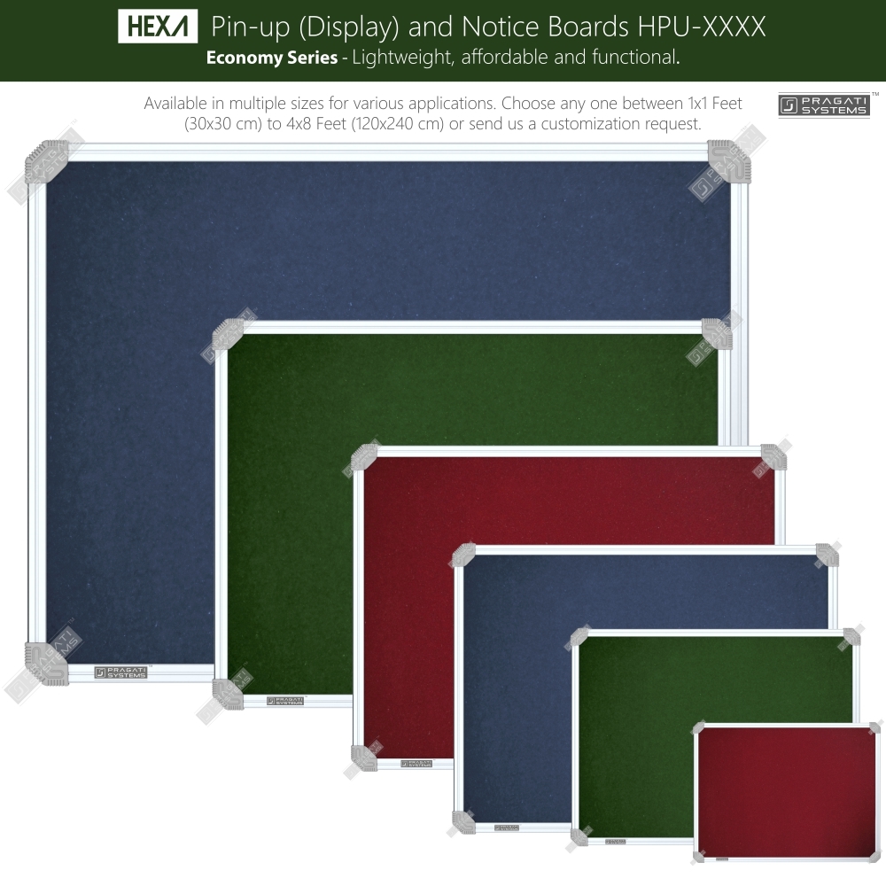 Hexa Pin-up Boards (Display & Notice Boards) - Advantage: High Tear Resistance And Smell-free Fabric