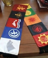 Mufler Flags - Knitted Polyester, 5" x 60" Custom Size | UV Protected, Fade Resistant, Eco-Friendly Die Sublimation Printing, Washable Fabric with Frilled Edges