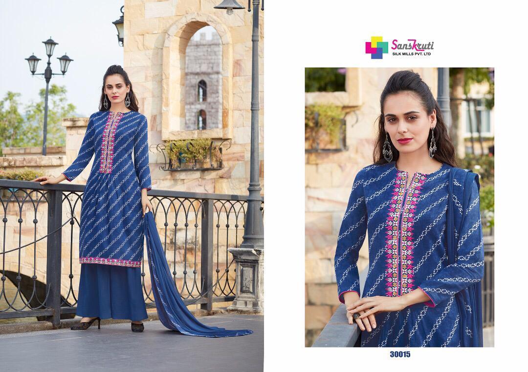 Cotton Glez Materials - Cotton Top, Cotton Bottom, Chiffon Dupatta | Soft Fabric, Stylish Printed Design, 10 Pieces
